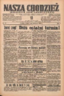 Nasza Chodzież: organ poświęcony obronie interesów narodowych na zachodnich ziemiach Polski 1938.03.20 R.9 Nr65