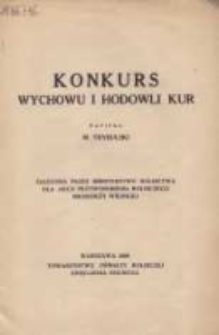 Konkurs wychowu i hodowli kur