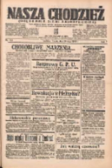 Nasza Chodzież: organ poświęcony obronie interesów narodowych na zachodnich ziemiach Polski 1938.05.20 R.9 Nr115