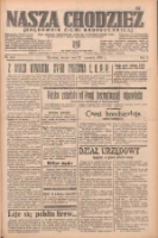 Nasza Chodzież: organ poświęcony obronie interes&oacute;w narodowych na zachodnich ziemiach Polski 1938.09.27 R.9 Nr221