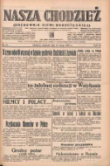 Nasza Chodzież: organ poświęcony obronie interes&oacute;w narodowych na zachodnich ziemiach Polski 1939.02.19 R.10 Nr41
