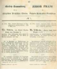 Gesetz-Sammlung f&uuml;r die K&ouml;niglichen Preussischen Staaten. 1873.04.05 No7