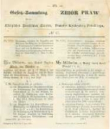 Gesetz-Sammlung f&uuml;r die K&ouml;niglichen Preussischen Staaten. 1873.06.06 No17