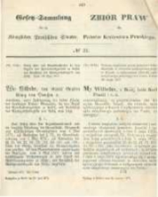 Gesetz-Sammlung f&uuml;r die K&ouml;niglichen Preussischen Staaten. 1873.06.20 No21