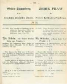 Gesetz-Sammlung f&uuml;r die K&ouml;niglichen Preussischen Staaten. 1873.07.07 No25