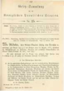 Gesetz-Sammlung für die Königlichen Preussischen Staaten. 1881.10.28 No25