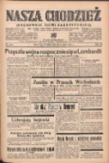 Nasza Chodzież: organ poświęcony obronie interesów narodowych na zachodnich ziemiach Polski 1939.06.15 R.10 Nr135