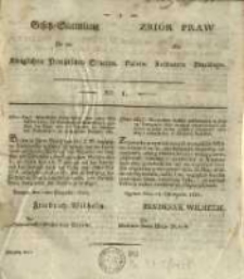 Gesetz-Sammlung für die Königlichen Preussischen Staaten. 1821 No1