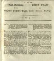 Gesetz-Sammlung f&uuml;r die K&ouml;niglichen Preussischen Staaten. 1822 No3