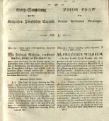 Gesetz-Sammlung für die Königlichen Preussischen Staaten. 1822 No5