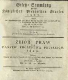 Gesetz-Sammlung f&uuml;r die K&ouml;niglichen Preussischen Staaten. 1823 No1