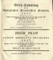 Gesetz-Sammlung für die Königlichen Preussischen Staaten. 1837 No1