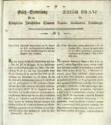 Gesetz-Sammlung f&uuml;r die K&ouml;niglichen Preussischen Staaten. 1837 No2