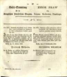 Gesetz-Sammlung f&uuml;r die K&ouml;niglichen Preussischen Staaten. 1837 No7