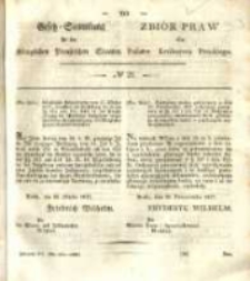 Gesetz-Sammlung f&uuml;r die K&ouml;niglichen Preussischen Staaten. 1837 No21