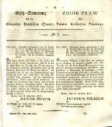 Gesetz-Sammlung f&uuml;r die K&ouml;niglichen Preussischen Staaten. 1838 No2