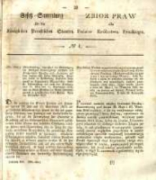 Gesetz-Sammlung f&uuml;r die K&ouml;niglichen Preussischen Staaten. 1838 No4