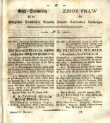 Gesetz-Sammlung für die Königlichen Preussischen Staaten. 1838 No5