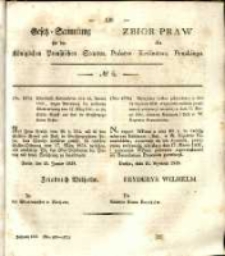 Gesetz-Sammlung f&uuml;r die K&ouml;niglichen Preussischen Staaten. 1838 No6