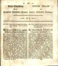Gesetz-Sammlung für die Königlichen Preussischen Staaten. 1838 No7