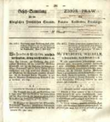 Gesetz-Sammlung f&uuml;r die K&ouml;niglichen Preussischen Staaten. 1838 No18