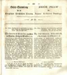 Gesetz-Sammlung für die Königlichen Preussischen Staaten. 1838 No21