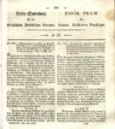 Gesetz-Sammlung f&uuml;r die K&ouml;niglichen Preussischen Staaten. 1838 No22