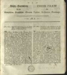 Gesetz-Sammlung für die Königlichen Preussischen Staaten. 1839 No1