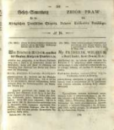 Gesetz-Sammlung f&uuml;r die K&ouml;niglichen Preussischen Staaten. 1839 No16