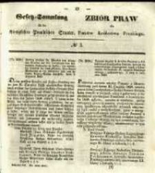 Gesetz-Sammlung f&uuml;r die K&ouml;niglichen Preussischen Staaten. 1841 No3