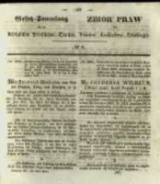 Gesetz-Sammlung f&uuml;r die K&ouml;niglichen Preussischen Staaten. 1841 No8
