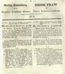 Gesetz-Sammlung f&uuml;r die K&ouml;niglichen Preussischen Staaten. 1843 No2