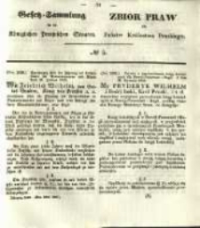 Gesetz-Sammlung f&uuml;r die K&ouml;niglichen Preussischen Staaten. 1843 No5