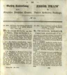 Gesetz-Sammlung f&uuml;r die K&ouml;niglichen Preussischen Staaten. 1843 No12