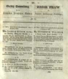 Gesetz-Sammlung f&uuml;r die K&ouml;niglichen Preussischen Staaten. 1843 No31