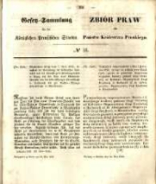 Gesetz-Sammlung f&uuml;r die K&ouml;niglichen Preussischen Staaten. 1852.05.24 No16