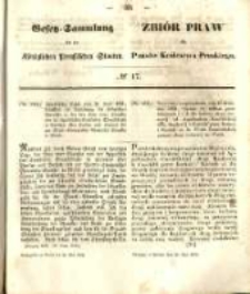 Gesetz-Sammlung für die Königlichen Preussischen Staaten. 1852.05.28 No17