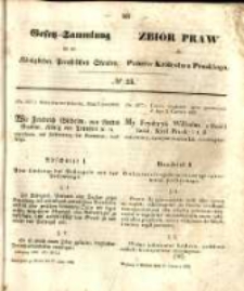 Gesetz-Sammlung f&uuml;r die K&ouml;niglichen Preussischen Staaten. 1852.06.21 No23