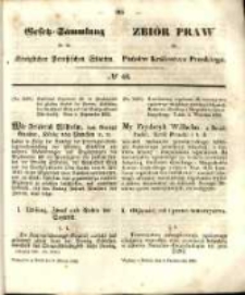 Gesetz-Sammlung f&uuml;r die K&ouml;niglichen Preussischen Staaten. 1852.10.08 No40