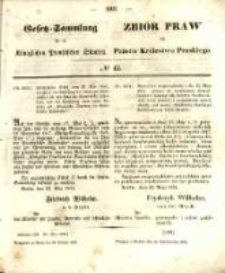 Gesetz-Sammlung f&uuml;r die K&ouml;niglichen Preussischen Staaten. 1852.10.28 No42