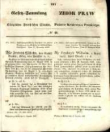 Gesetz-Sammlung f&uuml;r die K&ouml;niglichen Preussischen Staaten. 1852.12.15 No46