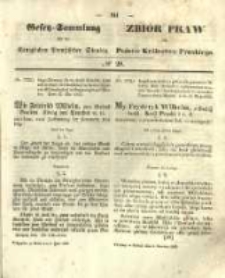 Gesetz-Sammlung f&uuml;r die K&ouml;niglichen Preussischen Staaten. 1853.06.06 No20