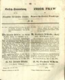 Gesetz-Sammlung f&uuml;r die K&ouml;niglichen Preussischen Staaten. 1853.06.10 No22