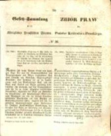 Gesetz-Sammlung f&uuml;r die K&ouml;niglichen Preussischen Staaten. 1853.07.28 No36