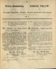 Gesetz-Sammlung f&uuml;r die K&ouml;niglichen Preussischen Staaten. 1868.01.23 No4