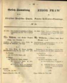 Gesetz-Sammlung f&uuml;r die K&ouml;niglichen Preussischen Staaten. 1868.03.03 No10