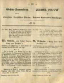 Gesetz-Sammlung f&uuml;r die K&ouml;niglichen Preussischen Staaten. 1868.03.20 No18