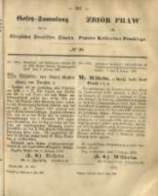 Gesetz-Sammlung f&uuml;r die K&ouml;niglichen Preussischen Staaten. 1868.05.02 No28