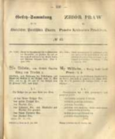 Gesetz-Sammlung für die Königlichen Preussischen Staaten. 1868.06.29 No43