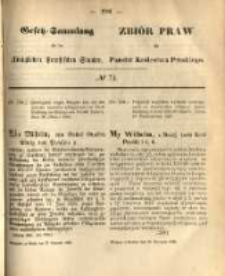Gesetz-Sammlung für die Königlichen Preussischen Staaten. 1868.11.20 No73